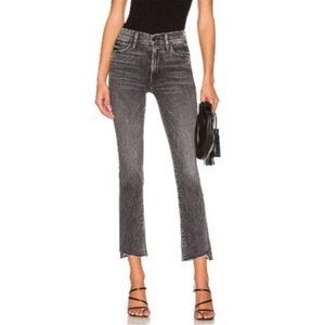 MOTHER High Waist Rascal Ankle‎ Step Fray Night Garden Size 28